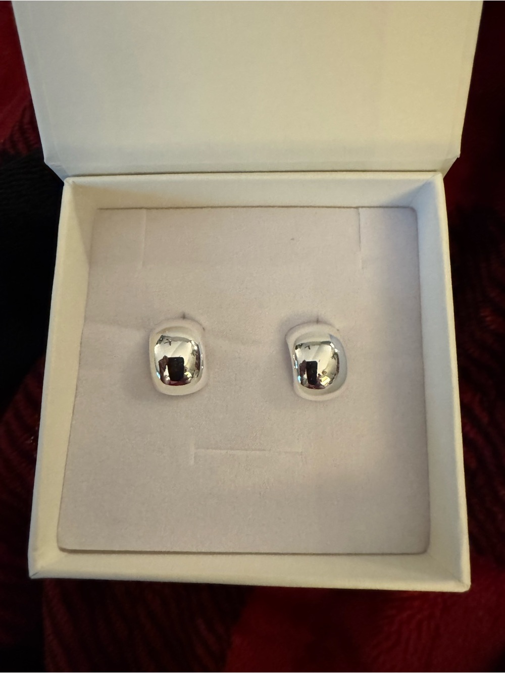 Heaven Mayham Silver Dome Stud Earrings - Women's Classic Silver Studs